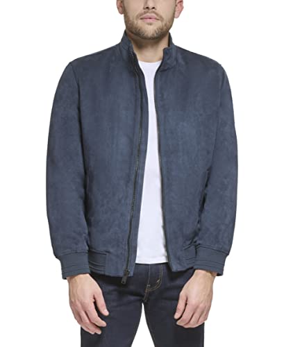 Image of DKNY Men's Modern Knit Collar Bomber Jacket