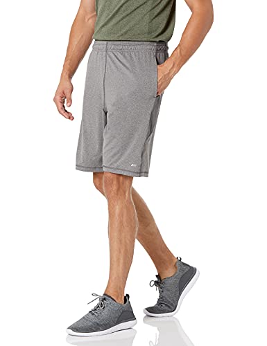 Amazon Essentials Men's Tech Stretch Training Short (Available in Big & Tall), Charcoal Heather, Small Amazon Essentials Men's Tech Stretch Training Short (Available in Big & Tall), Charcoal Heather, Small