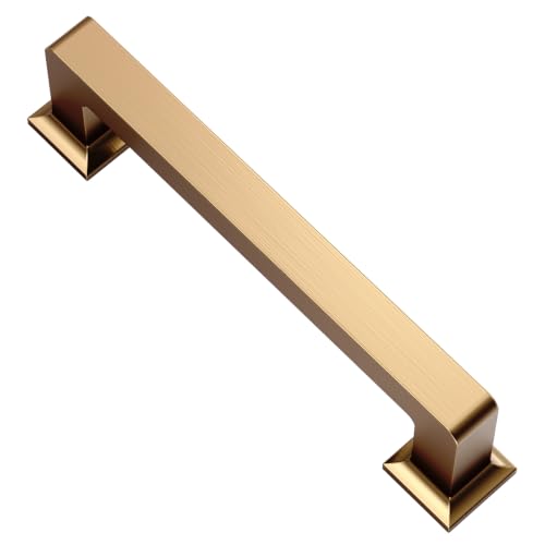 Alzassbg 4" Champagne Bronze Cabinet Pulls and Handles 10 Pack, AL3046TGP