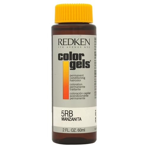 REDKEN Color Gels Permanent Conditioning 5RB Manzanita Hair Color for Unisex, 2 Fl Oz