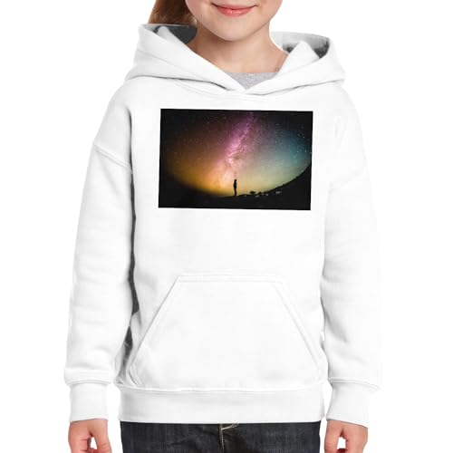 Sweat à capuche enfant Voie Lactée premium aux finitions soignées - 3