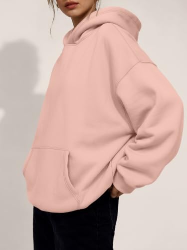 Image of Trendy Queen Women Oversized Hoodies Fall Outfits | Gentle Skin Feel, Aesthetic Drop Shoulder, Large Kangaroo Pocket, Seamless Daily Outfit Match