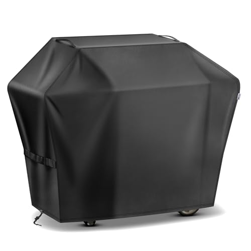 Mepple Grill Cover 60 Inch for Gas BBQ Grill Waterproof Fade Resistant Anti-UV Barbecue Grill Cover &Weather Protection BBQ Cover for Griddle Outdoor Compatible with Weber Genesis Nexgrill Char-Broil