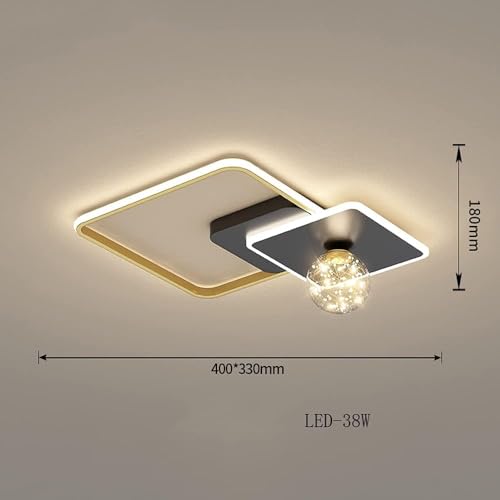 Éclairage de plafond LED carré extra-plat dimmable pour salon - 5