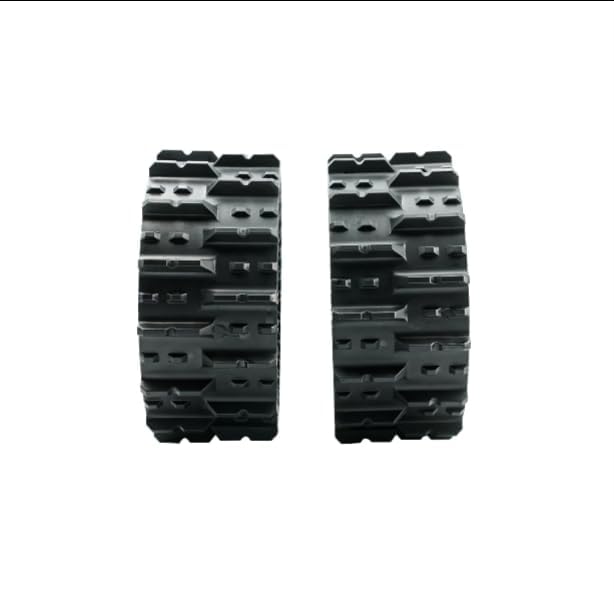 Mowrator S1 Deformierbare Reifen (1 Paar), Hochtraktions-Soft-TPU-Räder für 100% (45°) Steigung, 24,0 cm Außendurchmesser, Ersatzreifen für den Mowrator 4WD Fernsteuer-Rasenmäher