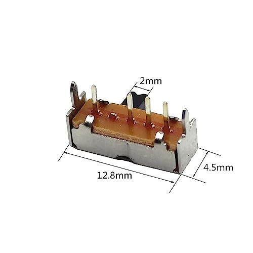 Interrupteur à bascule SK13D07 4 broches pour intégration profil bas coudé - 2