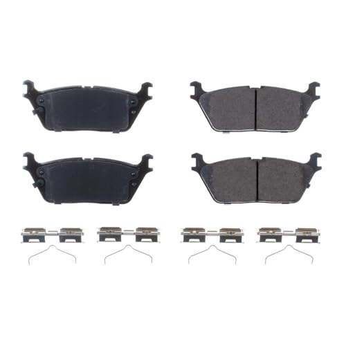 Image of PowerStop Rear Brake Pads for Jeep Grand Wagoneer 2022-25 |Grand Wagoneer L 2023-25 |Wagoneer 2022-25 |Wagoneer L 2023-25 - Z17 Ceramic Brake Pads with Installation Hardware, 17-2169