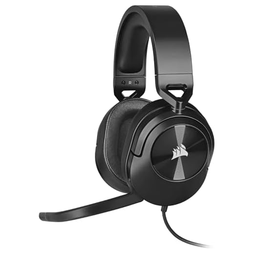 Corsair HS55 Surround Leichtes Kabelgebundenes Multiplattform-Gaming-Headset - Dolby 7.1 Surround Sound - iCUE-Kompatibel - PC, Mac, PS5, PS4, Xbox, Nintendo Switch, Mobile - Carbon
