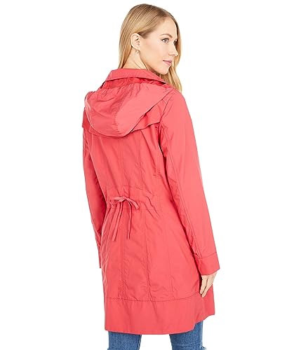 Image of Cole Haan Women's Back Bow Packable Hooded Rain Jacket