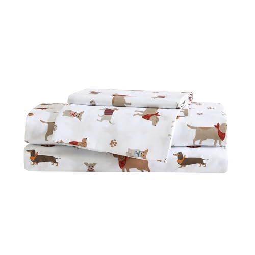 Image of Eddie Bauer Kids - Twin Sheet Set, Ultra-Soft Microfiber Bedding with Fully Elastic Fitted Sheet, Kids Bed Set with Pillowcase, Easy Care Bedding (Buddy and Friends)