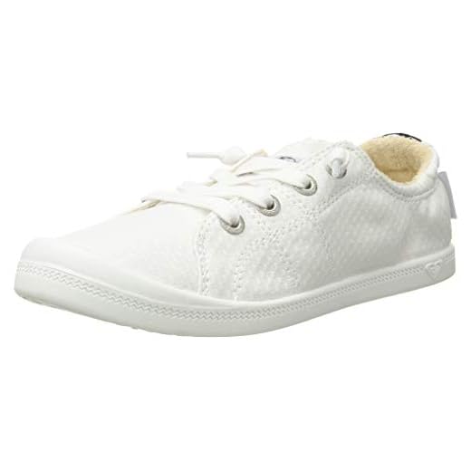 Roxy Women's Bayshore Slip on Shoe Sneaker, White, 8.5