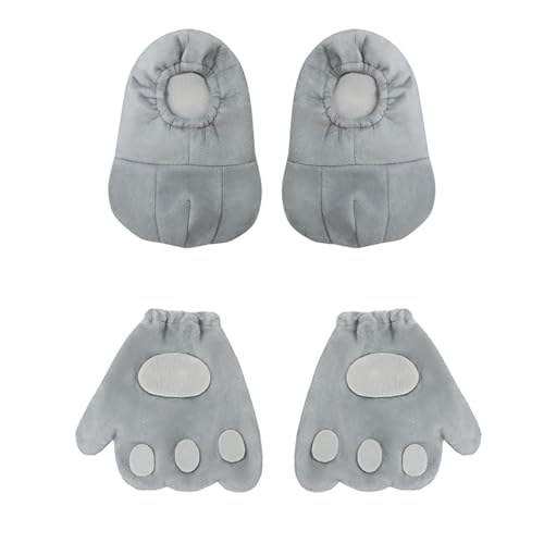 Disfraz de ratón para niños y niñas con patas y guantes miniatura 4