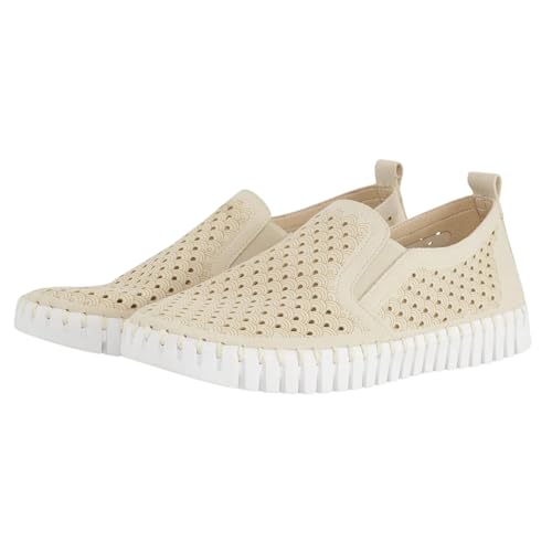 Image of Ilse Jacobsen HORNBAEK Women's Tulip Slip-On Flat | Elastic Side Panels | Lightweight Flexible Comfort.