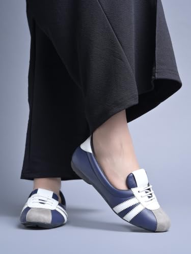 Image of Shoetopia Classic Lace-Up Ballet Flats for Women Fashion Sandals for Casual, Party & Daily Footwear