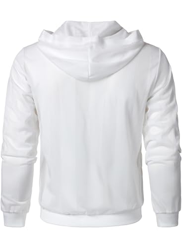 HOOD CEW Men’s Lightweight Jacket Summer Mesh Breathable Outdoor Sports Hooded Zipper Casual Jackets4