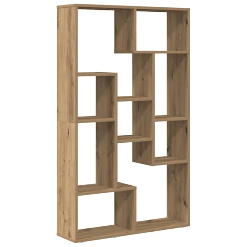 vidaXL Bibliothèque chêne Artisanal 72x20x120,5 cm Bois d'ingénierie, étagère, étagère de Rangement, Support à Livres, étagère à Livres