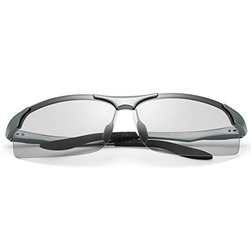 Image of MIRYEA Polarized Photochromic Driving z87 Sunglasses for Men Day Night Safety Glasses