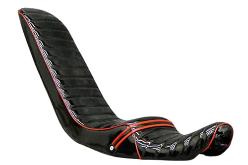 ゼファーΧ 黒赤エナメル 三段シート/ロングシート ブラック 3段 車検対応 段シート へっぽこ社長 ゼファー400Χ