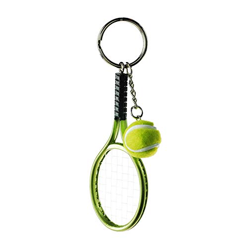 Preisvergleich Produktbild Qinlee Schlüsselanhänger Lustig Tennis Schlüsselring Schlüsselbund Rucksack Auto Anhänger Schlüsselhalter Unisex Mode Zubehör Keychain