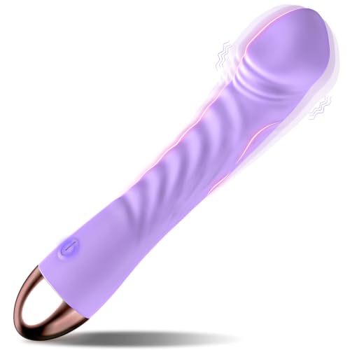 Vibrator Sex Toys for Women Erncuuc Realistic Dildo Adult Toys with 10 Vibration Modes USB Rechargeable | IPX7 Waterproof | Quiet G-Spot & Clitoral Silicone Dildos Vibrators for Couples Purple