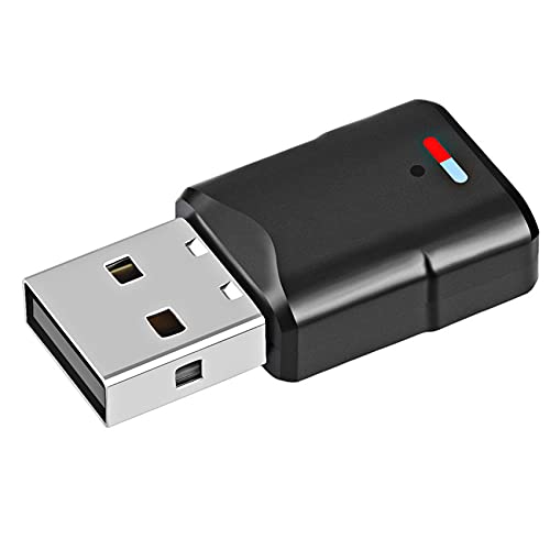 JeoPoom Bluetooth Adapter für PS5/PS4/PS4 Pro/PS3/Switch, USB Bluetooth 5.0 Sender Adapter, Bluetooth USB Dongle Stick, Plug und Play, Kompatibel mit Windows 7/8/8.1/10/Mas OS