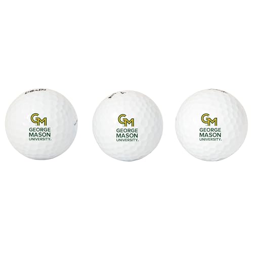 Desert Cactus George Mason University Golf Balls 3 Pack – GMU Patriots Full Color Three – Officially Licensed Sport Team Accessory (Design B)