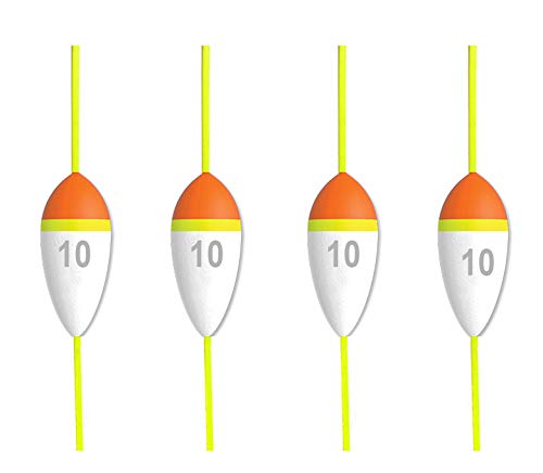 4 pcs Foam Fishing Float 10g - 1/3oz - Inline Carp, Pike, Catfish, Bass Fishing Tackle