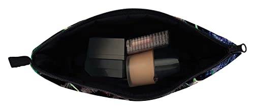 FAVORTALK Makeup Bag Ladies Portable Cosmetic Case Women Travel Beauty Bag Make Up Case Vanity Bag Makeup Brush Organiser with Beautiful Dandelion Pattern -B1255 - Image 4