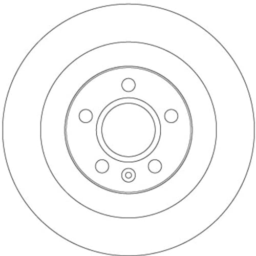 Disque de frein TRW DF6970 pour essieu de voiture particulier en lot de 2 pièces