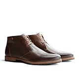 Travelin' Liverpool Leder Chukka Boots - Business Schuhe mit Schnürsenkel - Braun EU 46