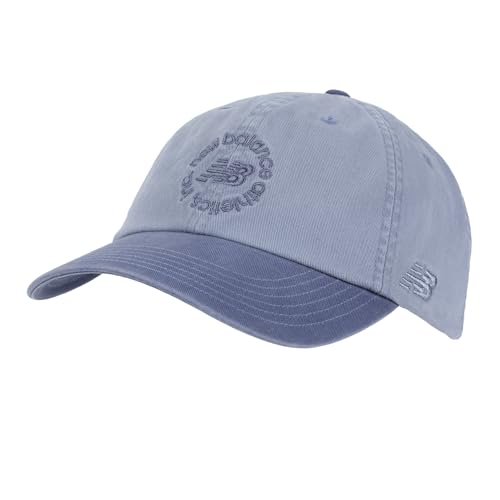Chapeau 6 panneaux New Balance Unisexe avec motif graphique circulaire noir