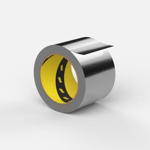 3M 1436 Weichaluminium-Klebeband, 75 mm x 50 m, Silber (12-er Pack)