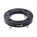 VLAOSCHI Black Forged 4x137 to 4x156 ATV Wheel Adapters 1 Inch with 12x1.5 Studs Compatible with Kawasaki Can-Am Bombardier 4 Lug 4/137 to 4/156 for Outlander Commander Renegade Bayou -Pack of 4