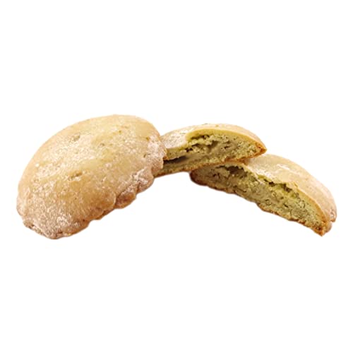 Galletas sicilianas dulces 'FAGOTTINI' de masa quebrada, elaboración artesanal de antigua repostería con relleno de PISTACHO (gr.400). RAREZZE: directamente desde Sicilia, pastelas, dulces, cannoli