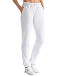 CLINIC DRESS Hose Damen 1/1 Länge, Gummibund am Saum, Relaxed fit 100% Baumwolle 95 Grad Wäsche weiß 40
