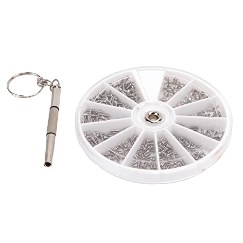 Stainless Steel Screws Nuts Repair Kit Sunglasses Watches Cell Phones Clocks Screwdriver Set Travel Case