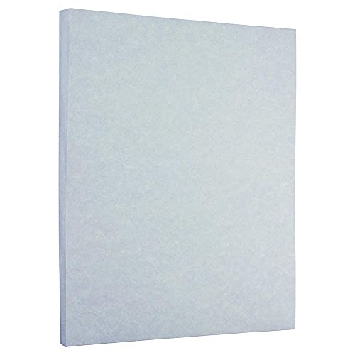 JAM PAPER Parchment 24lb Paper - 90 gsm - 8.5 x 11 - Blue Recycled - 50 Sheets/Pack