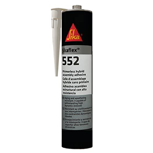 Sika – Sikaflex -552 – Professional Use Primerless Hybrid High-Performance Assembly Adhesive – Gap Filling – For Internal And External Use – Black – 300ml Cartridge