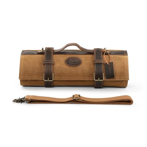 [Rotolo per Coltelli da Chef Personalizzato HEZHEN] I designer di Hezhen hanno progettato questa borsa portacoltelli multifunzionale, che può contenere diversi tipi di coltelli da cucina e accessori. Inoltre, sono presenti due piccole borse con cerniera per contenere gli accessori. Il nostro rotolo di coltelli è in grado di soddisfare le esigenze di base dello chef, un vangelo per i cuochi professionisti.