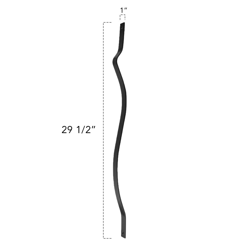 Deckorators 29-1/2 in. Black Aluminum Baroque Baluster (15-Pack)