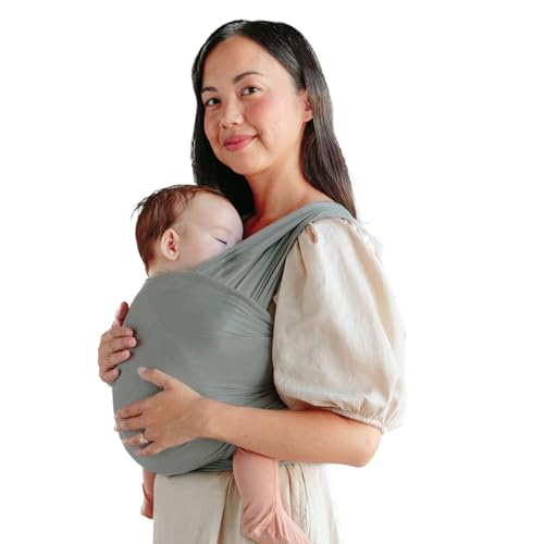 Image of Solly Baby Wrap, Buttery-Soft Baby Carrier Newborn to Toddler 8-25 Lbs., Lightweight & Hands-Free Infant Sling Wrap, Breathable Summer Carrier, Baby Wearing & Postpartum Essential, New Mom Gift, Mist