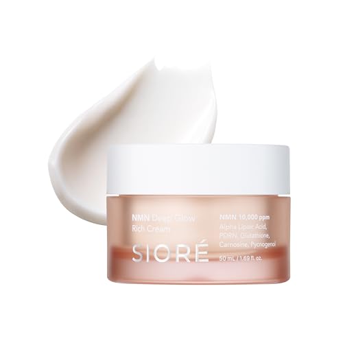 Siore NMN Deep Glow Rich Cream | Plumping and Firming Face Moisturizer with 99% Purity NMN 10,000ppm, Salmon DNA PDRN and Alpha-Lipoic Acid | Korean Pharmacy Anti-Aging Skin Care