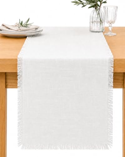 Letjolt White 72 Inches Table Runner