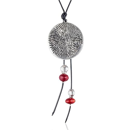 Bijoux longs colliers vintage femme avec pendentif suspendu