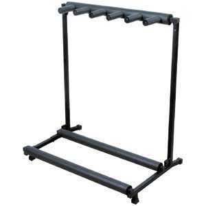 Zenthler Rockstand 5-fach Gitarrenständer Gitarren Ständer für Gitarre und Bass klappbar !