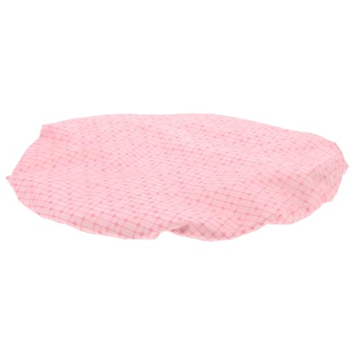 FOMIYES Gorro Térmico Cabello Doble Capa Resistente al Agua para Tratamientos de Acondicionamiento Profundo Tamaño Adaptable Color Rosa a Cuadros Adecuado para Uso en Salones y