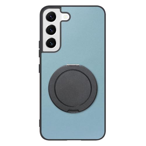 LOOF RING-SHELL �{�v ���U�[ �X�}�z�����O �X�}�z�P�[�X for Galaxy S22 �p �P�[�X �J�o�[ �����O �����O�t�� �X�g���b�v�z�[�� �X�^���h �����h�~ �V���v�� �ϏՌ� ���^ �y�� leather [�T�b�N�X�u���[]