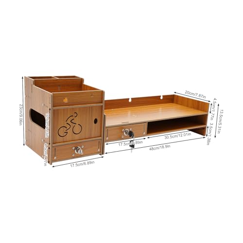 Base elevadora para monitor con almacenamiento ajustable miniatura 3