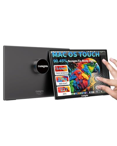 Catsights Portable Monitor Touchscreen for Mac 13.3