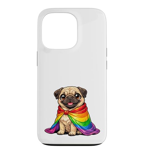���킢���p�O�̎q�� �v���C�h�h�b�O ���C���{�[�P�[�v LGBTQ+ Pug �p�O �X�}�z�P�[�X iPhone 13 Pro �p